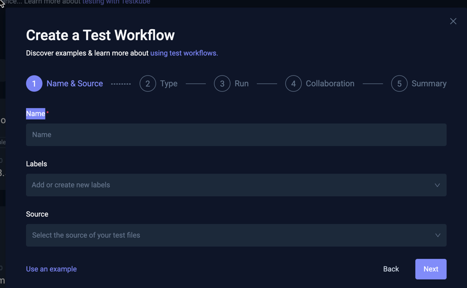 Workflow Wizard - Name &amp; Source