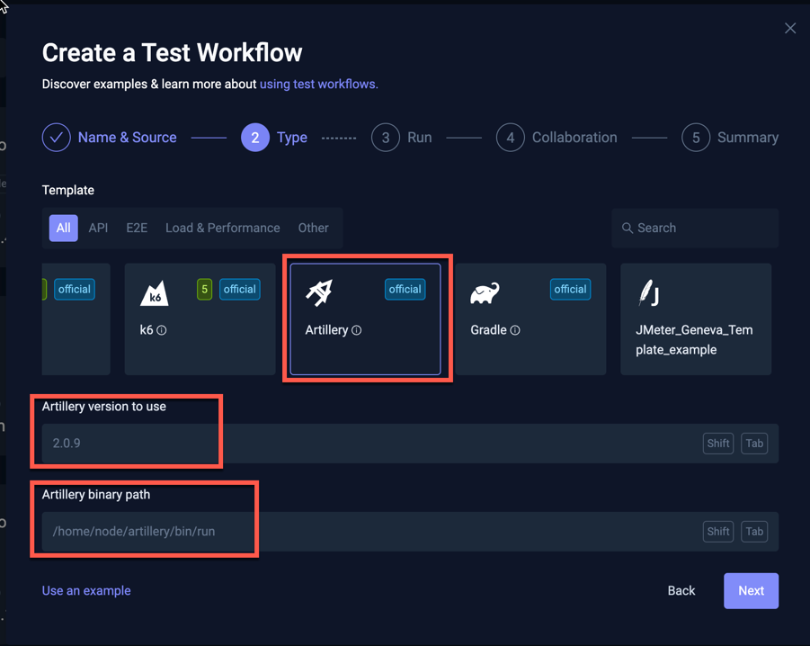 Workflow Wizard - Select Type